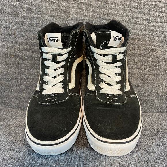 Vans Sk8-Hi High Top Sneakers Black White Canvas Suede Mens 9.5 VN000D5IB8C main image 5